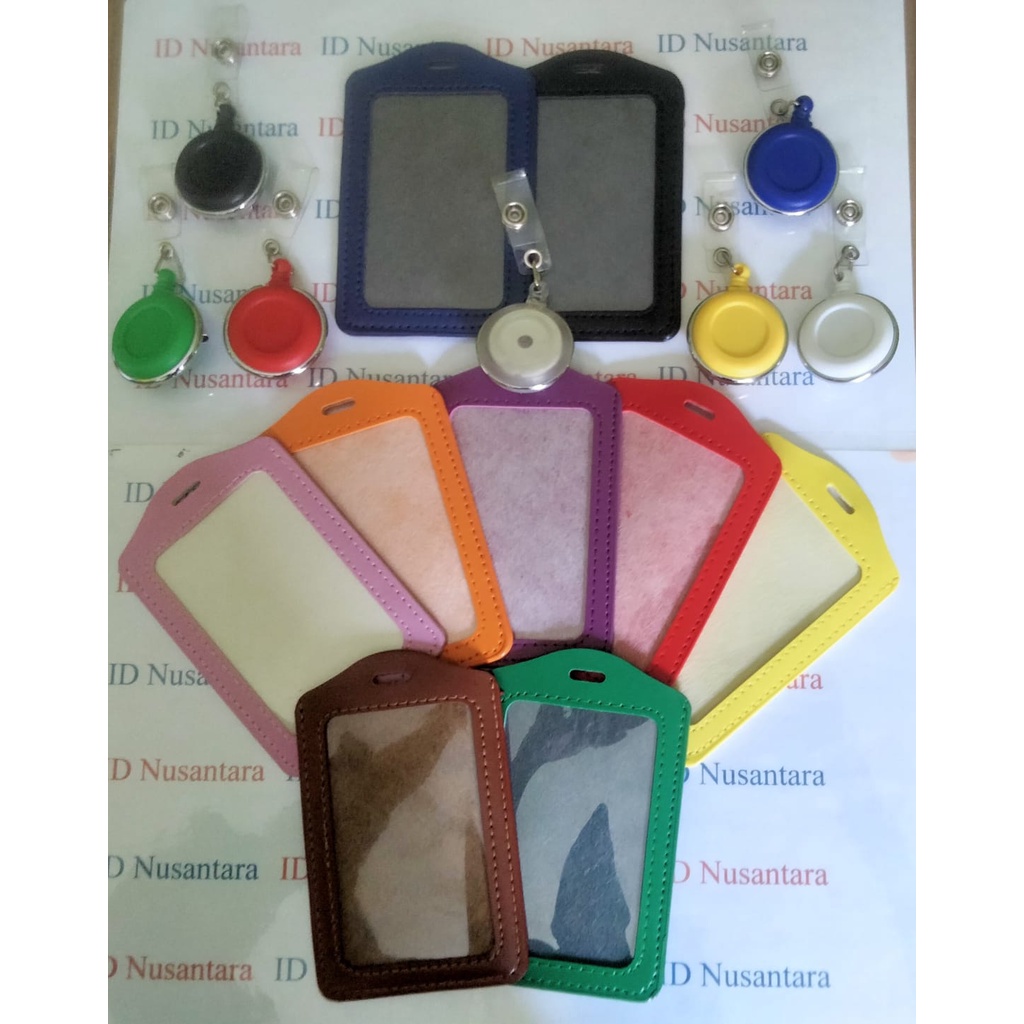 

Paket Casing ID Kulit Warna 1 Sisi dengan ID Yoyo Putar Lis Silver