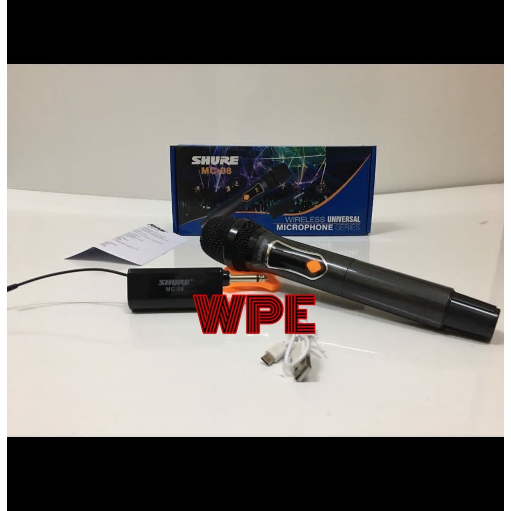 Mic wireless SHURE MC 08 / MC08 tunggal