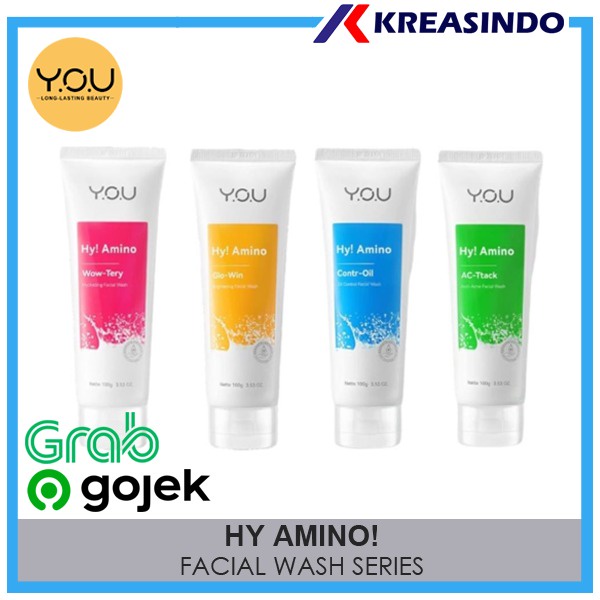 YOU Hy! Amino Facial Wash Oil Control Brightening Anti Acne Hydrating