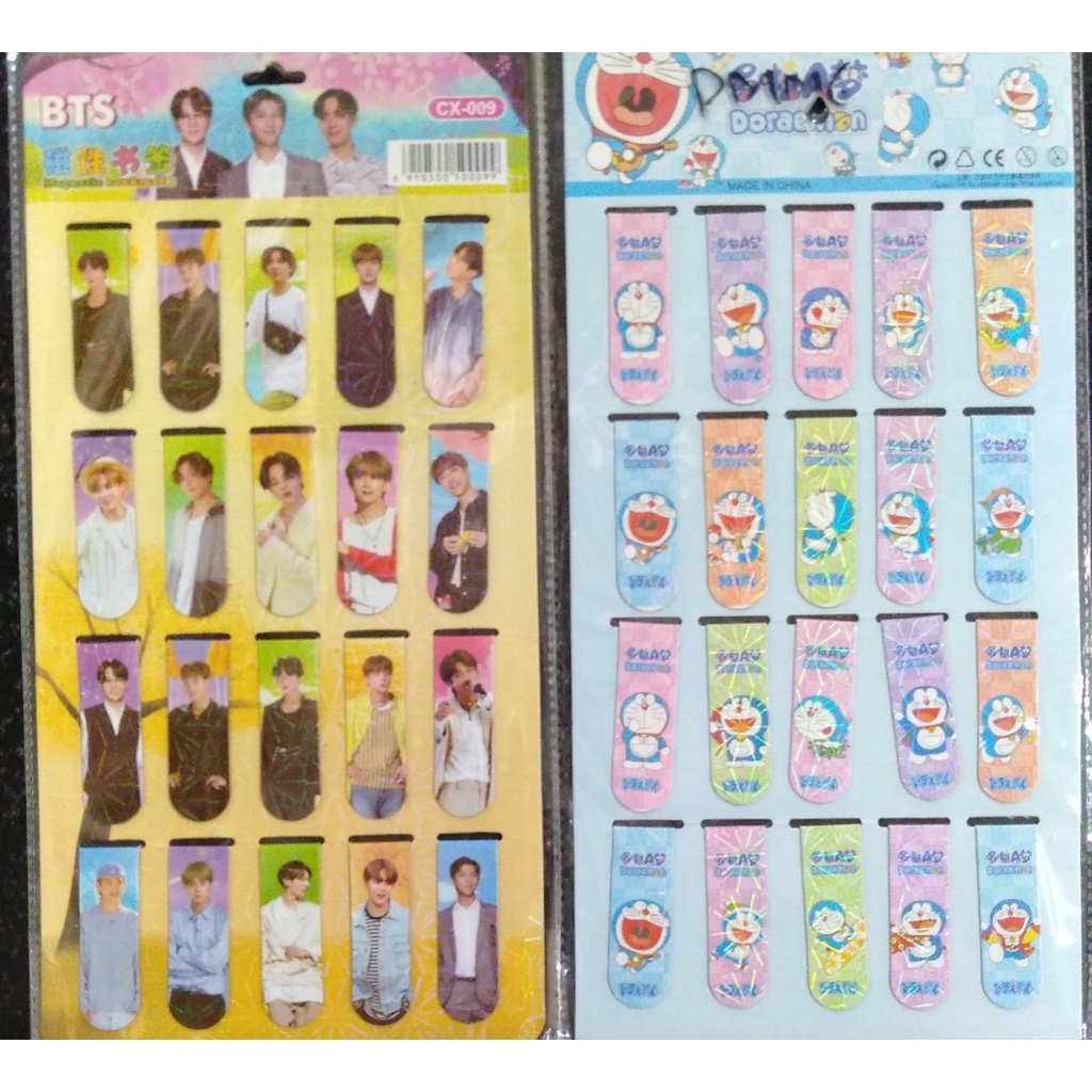

PEMBATAS BUKU MAGNET || PEMBATAS MAGNET || STICKY NOTE MAGNET || BOOKMARK MAGNET (set isi 20pcs)