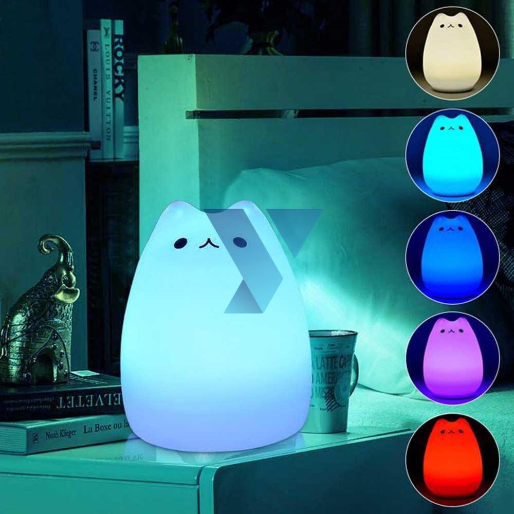 Lampu 7 Warna Model Kucing Lucu - LJC-101 ( Al-Yusi )