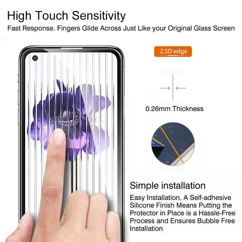 Pelindung Layar Tempered Glass 3D Curved HD 9H Anti Gores / Sidik Jari Untuk Handphone 1