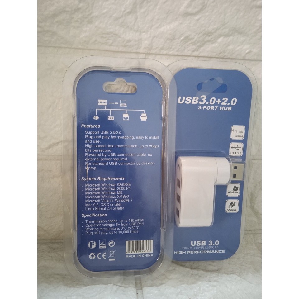 USB hub 01 ver 3.0 , 3 ports rotate - 549393