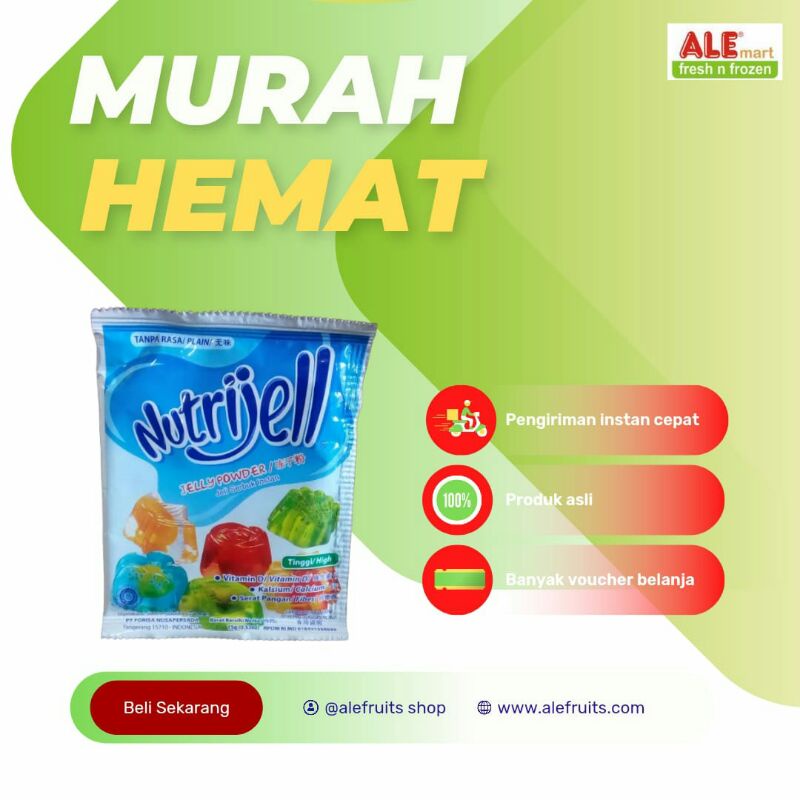 

Nutrijell powder rasa plain, nutrijell powder plain 15gr, nutrijell powder plain