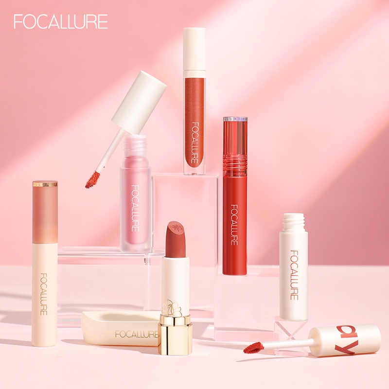 FOCALLURE Tahan Air Lip Cream Lipstik- Lip Makeup Untuk Bibir Original Lipstik Madam Kosmetik Lip Cream Matte FA24