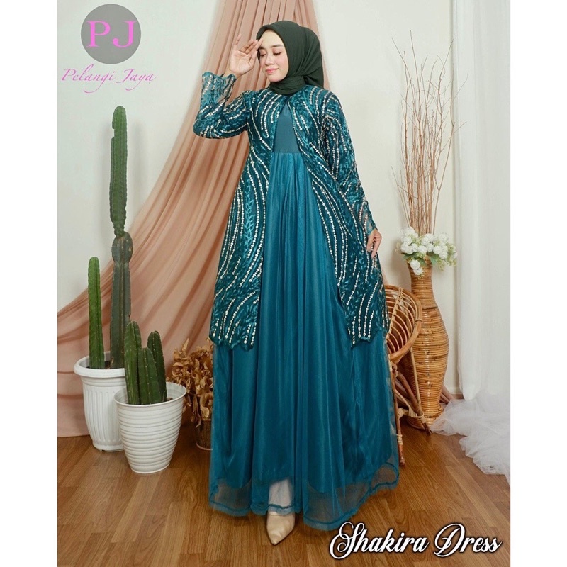 Gamis Tile Shakira| Gamis Tile Bordir| Gamis| Gamis Terbaru| Gamis Pesta| Gamis Kondangan| Gamis Til