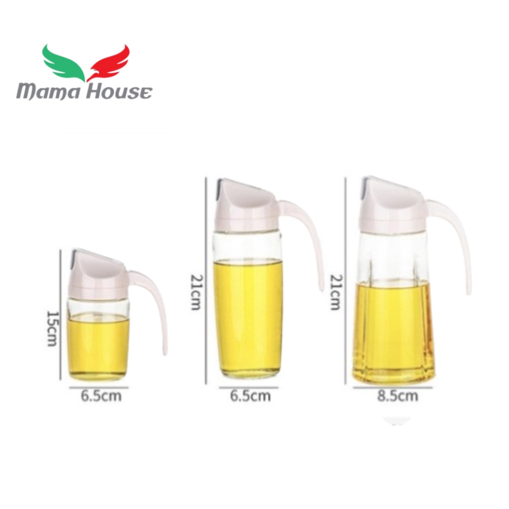 [MH] Botol Minyak 630 ML Kecap Cuka Saos Dengan Kaca Tebal Tutup Otomatis