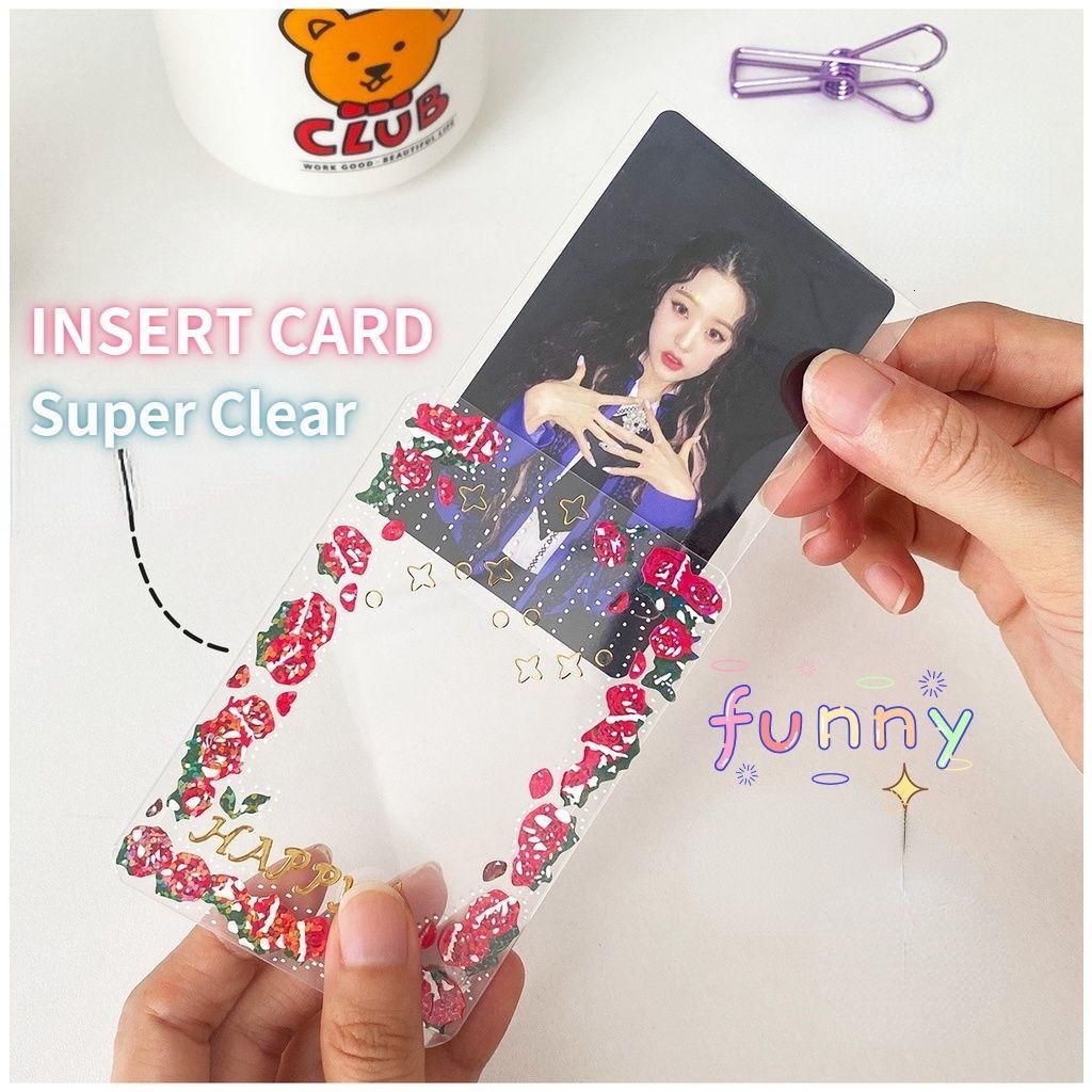 B8 Hard Case Holder Kartu Foto Toploader KPOP Idol Bahan PC DIY