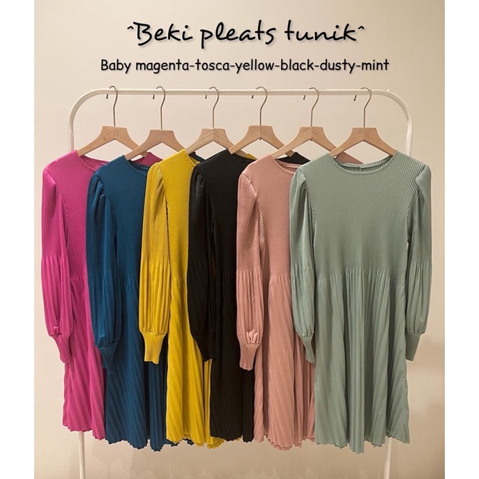 Beki pleats tunik / tunik plisket premium