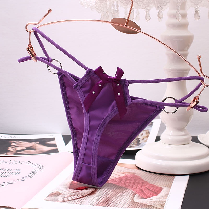Online Fashion G String Sexy Low Waist Celana Dalam Wanita berlubang Seksi Lingerie Thong C110