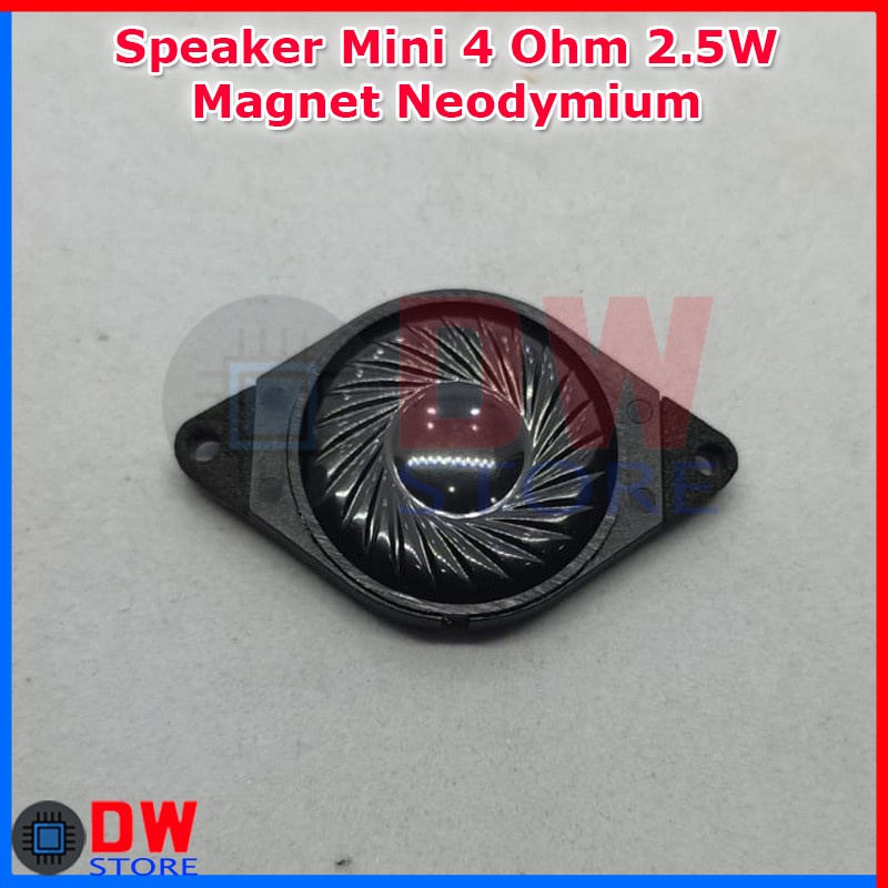 Speaker Mini 2.5W 4 ohm Magnet Neodymium Speaker Kecil 2.5 Watt 4Ω