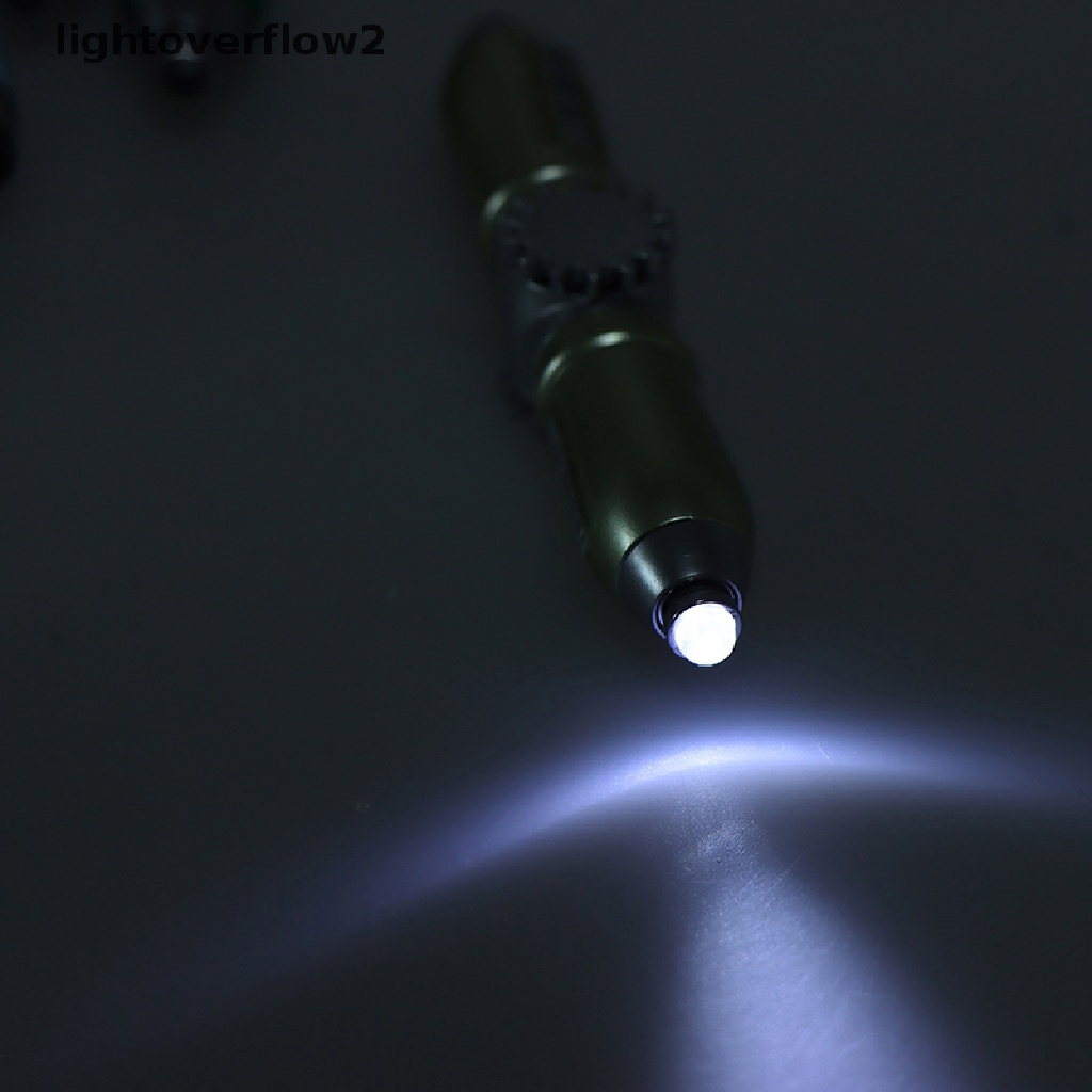 (lightoverflow2) Al Pena Fidget Spinner Gyro Dengan Lampu LED Luminous (ID)