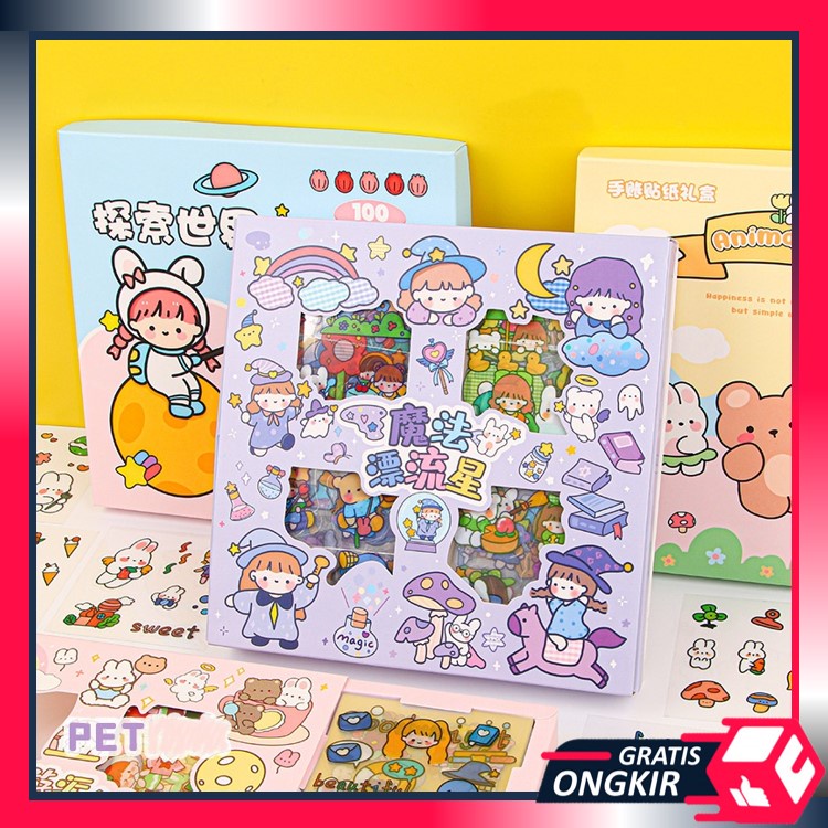 

Gratis Ongkir - 5576 100 Lembar Stiker Motif Momo Kartun Korea / Scrapbook Sticker DIY / Sticker Motif Kartun Korea Lucu Anti Air
