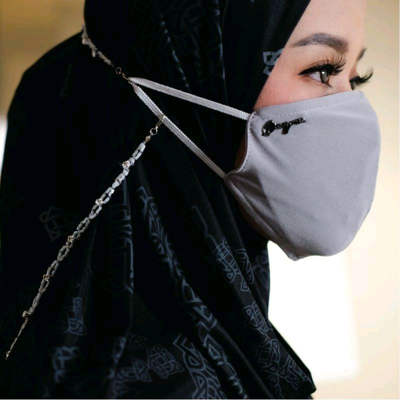 Masker Kain Hijaber Headloop by deyn scraf