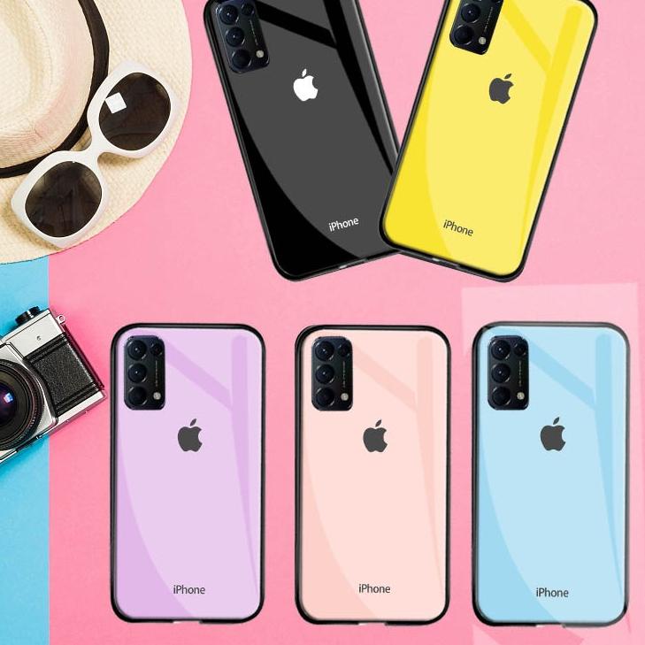 Langsung Kirim Softcase Glass Kaca [M154] Oppo Reno 5 Reno 5F Reno 4 Reno 2F - Case Hp Oppo Reno 5 R