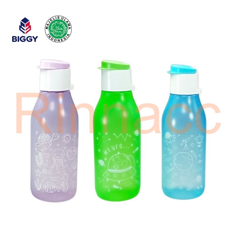 Botol Minum 350 500 800 ML Elixir Flip Top Anak Anti Tumpah Souvenir Ulang Tahun  - Food Grade Biggy