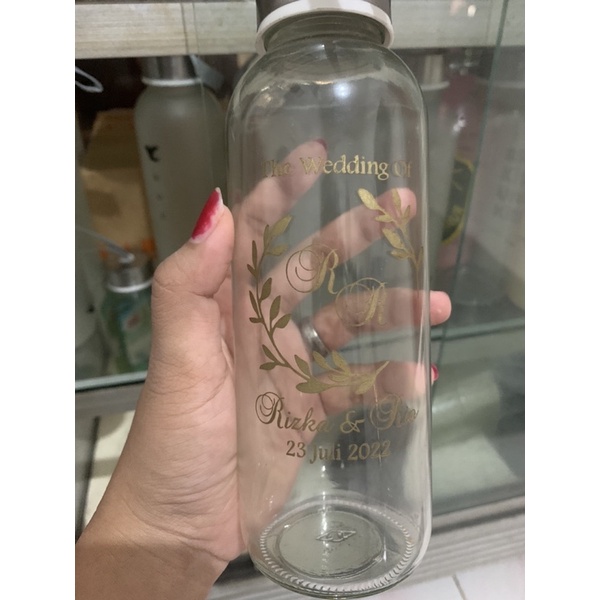 Botol Minum Bening 420ml | Souvenir Pernikahan | Souvenir Botol Minum