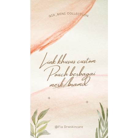 pouch custom/tas kosmetik custom