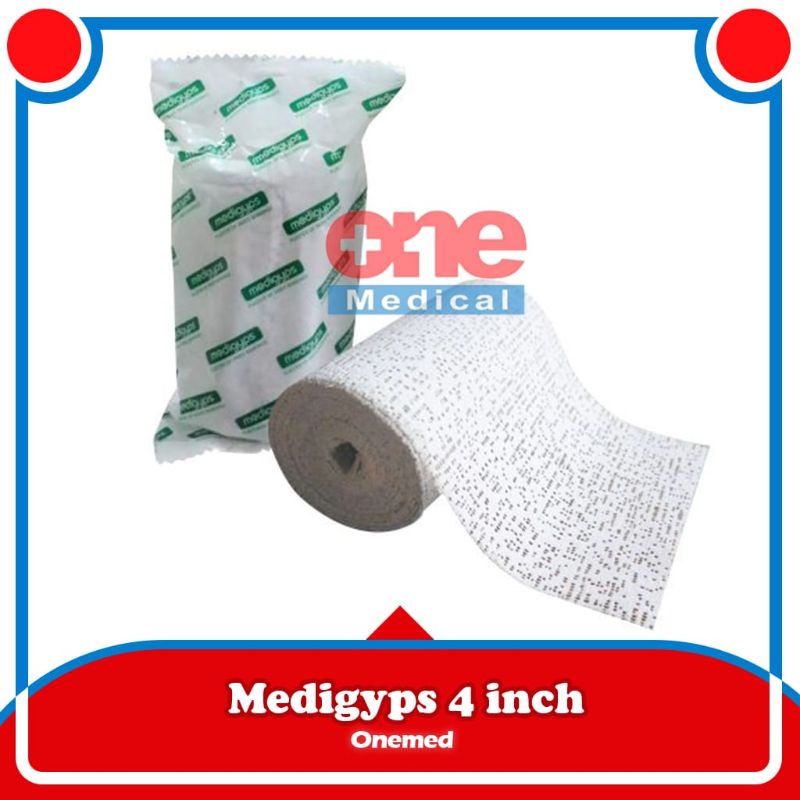 Medigyps 4inch | Gips 10cm | Pembalut Patah Tulang