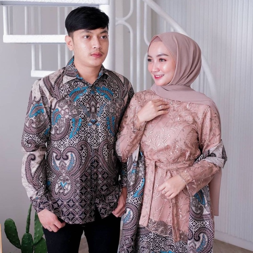 KEBAYA BROKAT COUPLE / KEBAYA BRUKAT PASANGAN / BAJU TUNANGAN / BAJU KONDANGAN / AKITA.ID / MODREN