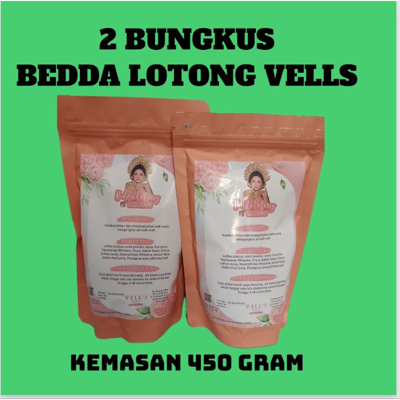 lulur velis / vedda lotong vells beauty isi 2 bungkus