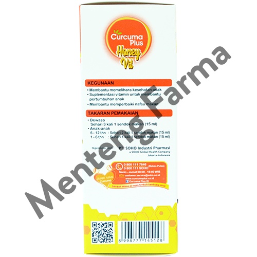Curcuma Plus Honey Vit Jeruk 100 mL - Madu Multivitamin Anak