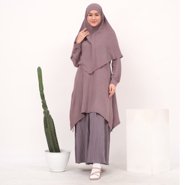 MINA TUNIK CRINKLE AIRFLOW By Hawacorner