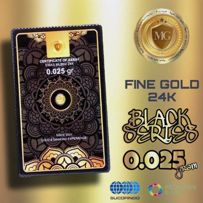 MiniGold 0.025 0,025 Gram Emas Mini Gold Logam Mulia 24 Karat