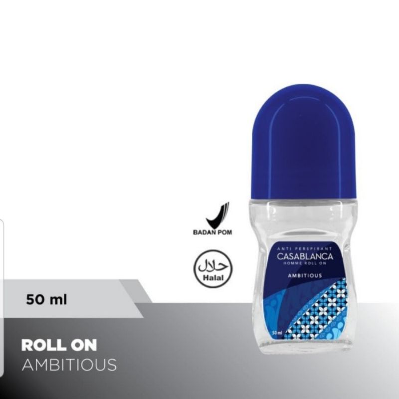 CASABLANCA Deodorant Anti-Prespirant Roll On Men Blue 50ml