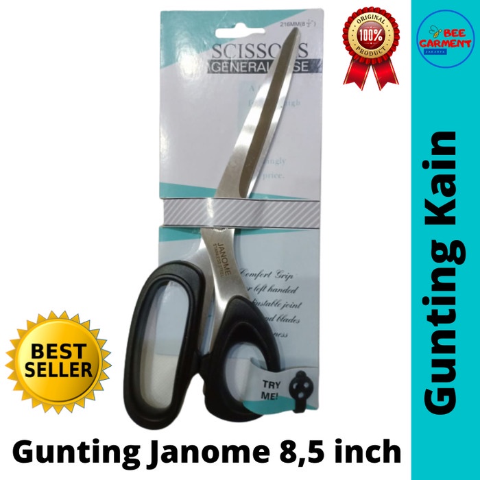 

Lucu Gunting Kain Janome 8,5 Inch Non Penutup Stainless Steel Terbatas