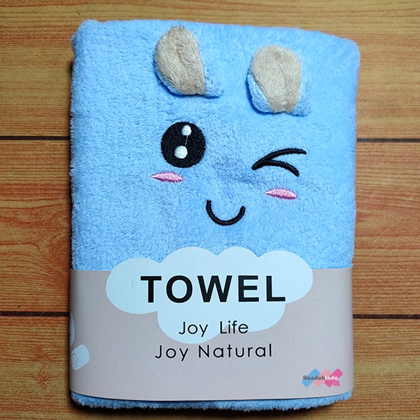 Handuk Mandi Anak / Bayi Kuping Timbul Microfiber Lembut 50x100cm &amp; 70x140cm &amp; 80x160cm Daya Serap Tinggi