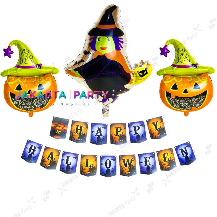 Paket Dekorasi Halloween #6 / Paket Set Balon Halloween