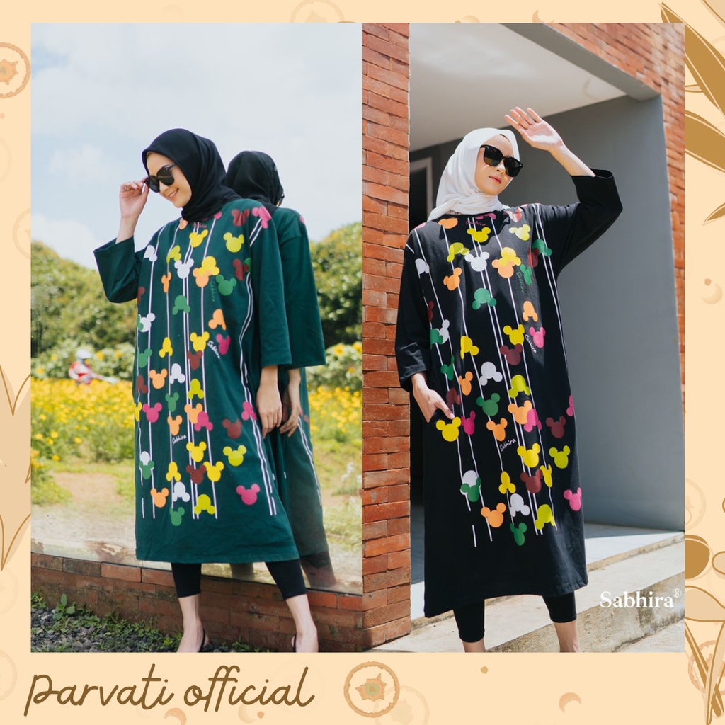 Tunik Midi Minnie - Tunik Kekinian by sabhira