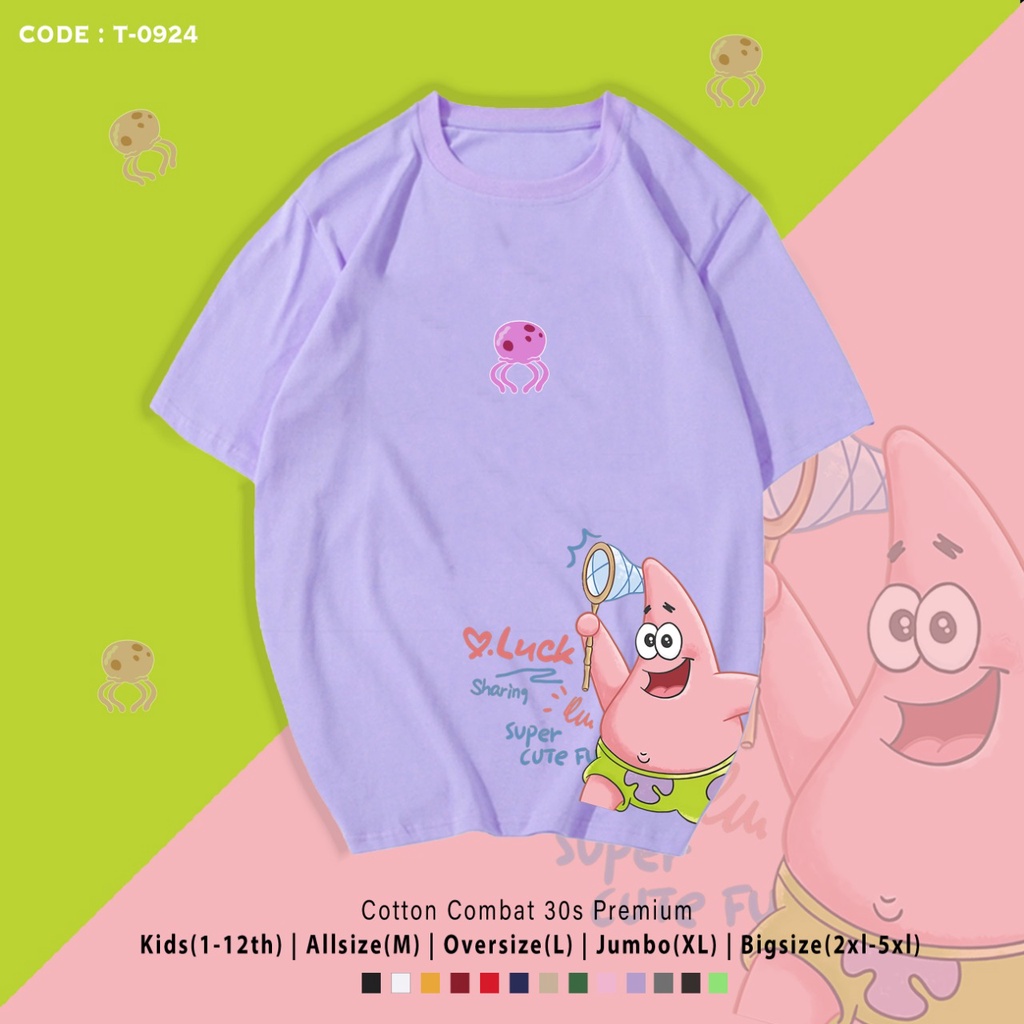 T-Shirt / Kaos Patrick Lucu / Atasan Unisex / Kaos Premium