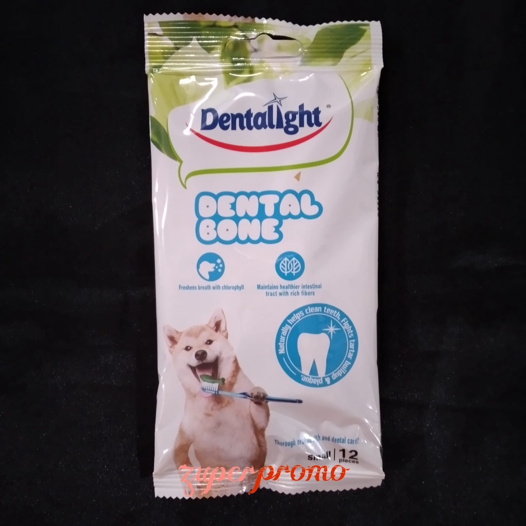 Dentalight Dental Bone 90gr Small 12 pieces / Snack Anjing / Snack Dental