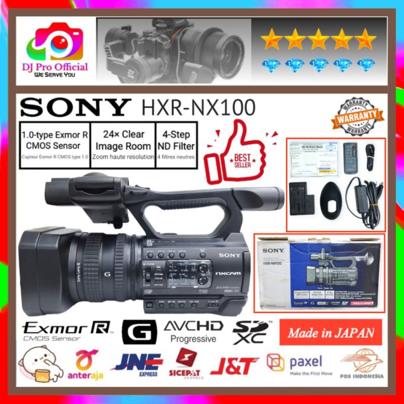 SONY HXR-NX100 Full HD Camcorder Handheld Profesional HXR NX 100 NXCAM Full HD Handycam Sony