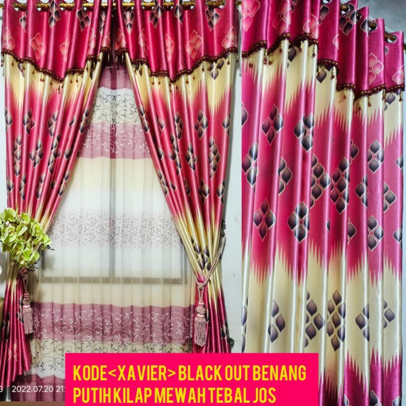 gorden blackout poni gabung//gorden jendela pintu