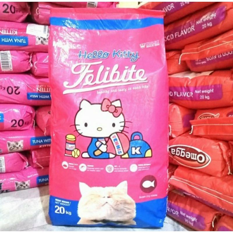 Filibite ikan 20kg makanan Kucing kemasan baru dry food