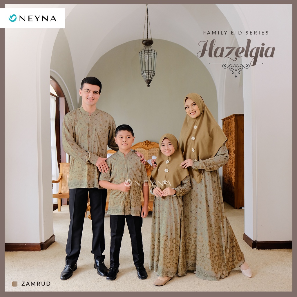 Sarimbit HAZELGIA By Neyna / Gamis Ibu / Dress Ibu / Koko Ayah / Koko Anak