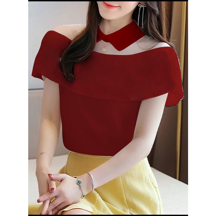 RALINE BLOUSE / BLOUSE WANITA / TERBARU / BLOUSE KOREAN / TERPOPULER