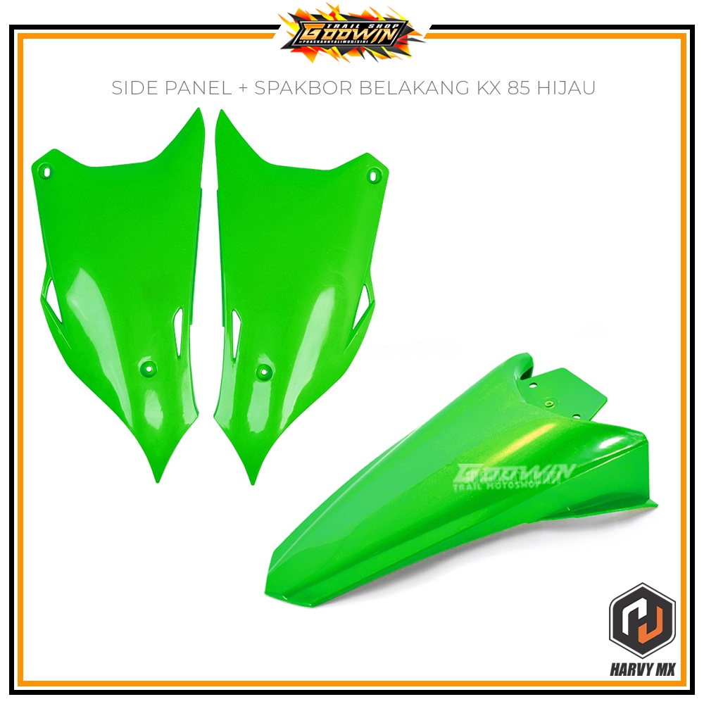 Paket Hemat Cover Body Side Panel Spakbor Slebor Belakang HARVY MX KX 85