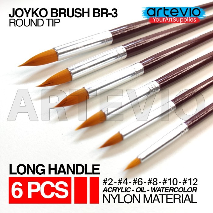 

Cantik Brush / Kuas Cat Air / Cat Minyak / Lukis / Acrylic Joyko Br-3 Terbatas