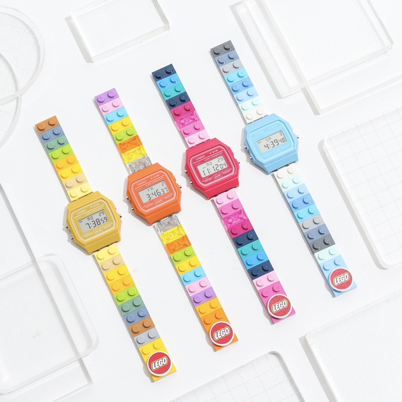 Jual LEGO Brick Watch / Jam Tangan dg Strap dari Brick LEG0 ( Kode