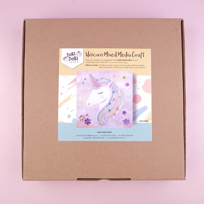 

Sale Unicorn Mixed Media Canvas Craft Kit - Doki Doki Kids Activity Fun Berkualitas