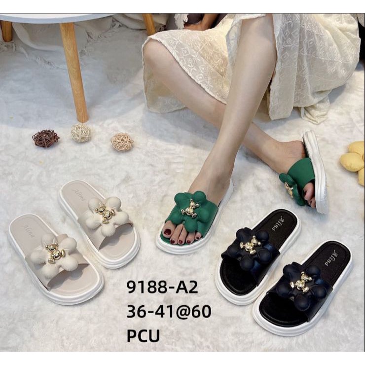 Sandal Selop Wedges Jelly FASHION BUNGA