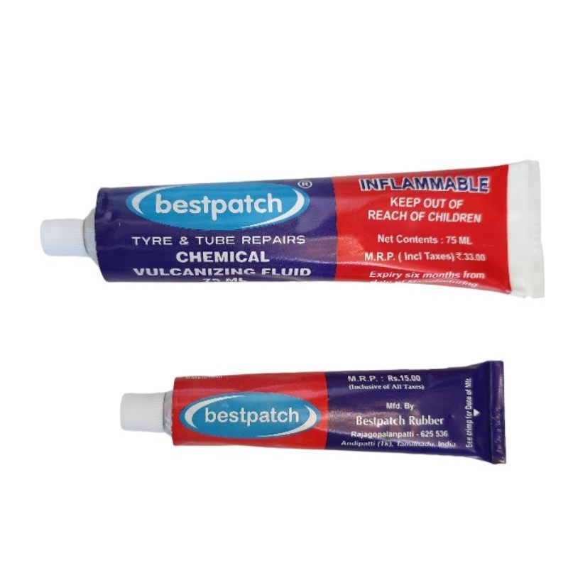 

Lem Bestpatch Tube isi 35ml dan 75 ml Lem tambal ban tip top luar dan dalam