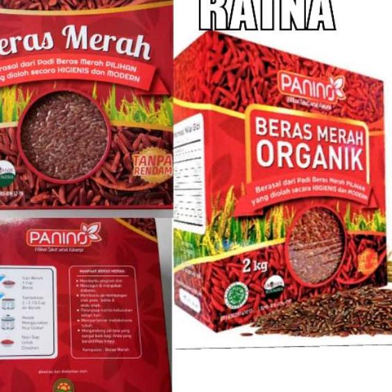 

limited Edition✔️BERAS MERAH ORGANIK PANINO 2kg BERAS SEHAT Cocok Untuk Diet /Orang Diabetes TANPA RENDAM (VACUM)|KD9