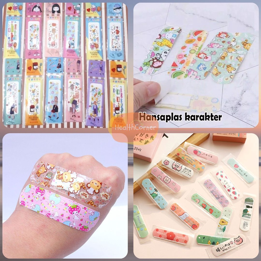 Hansaplast Karakter isi 5 Pcs / Plester Luka Anak / Hansaplas Korea P3K Cute Plaster RANDOM