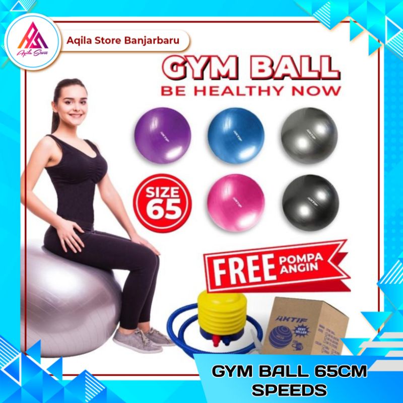 Gym Ball SPEEDS 65cm / Bola Gym / Bola Yoga Ibu Hamil