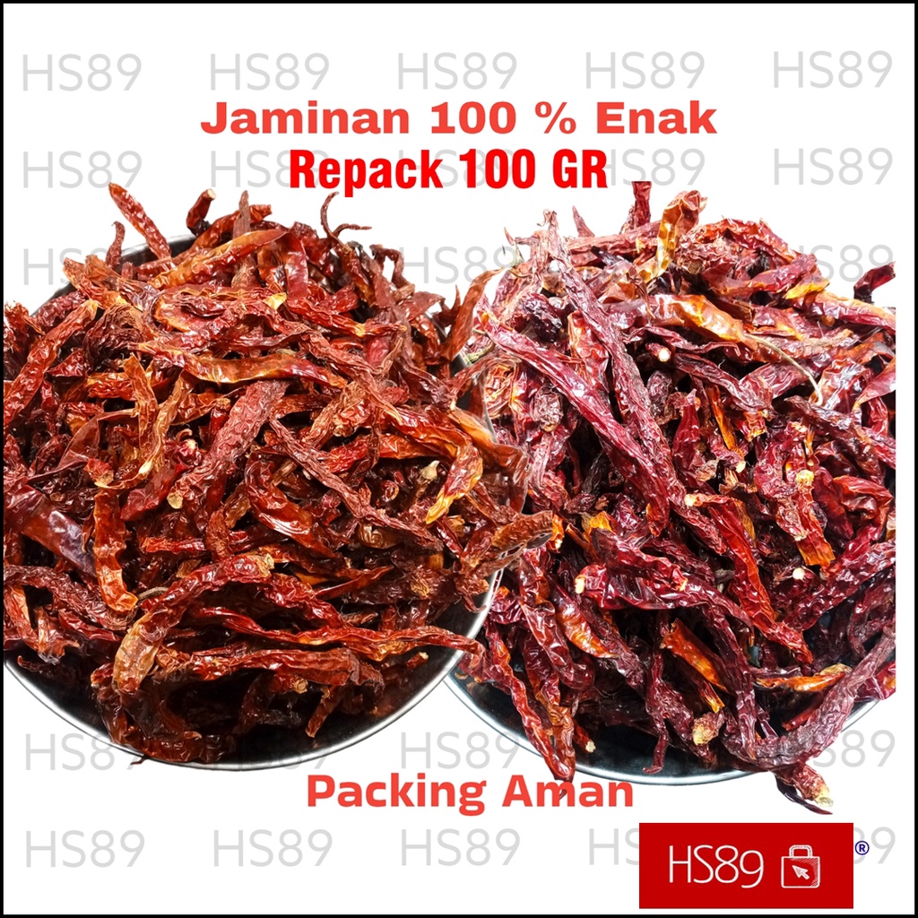 

Cabe Kering - Cabai Kering - Lada Kering Import 100gr